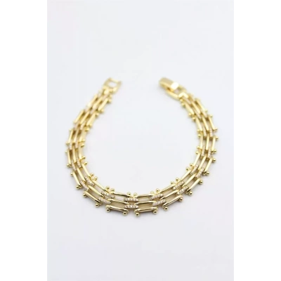 HERŞEYTREND Taşlı Xuping Bileklik - Altın