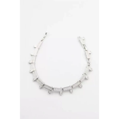 HERŞEYTREND Taşlı Xuping Bileklik - Gümüş