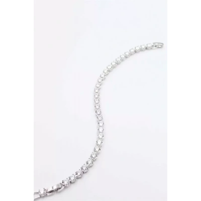 HERŞEYTREND Taşlı Xuping Bileklik - Gümüş