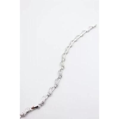 HERŞEYTREND Taşlı Xuping Bileklik - Gümüş