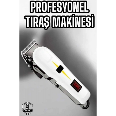 HERŞEYTREND Tıraş Makinesi Profesyonel Saç Ve Sakal Kesme Milim Ayarlı Dijital Göstergeli