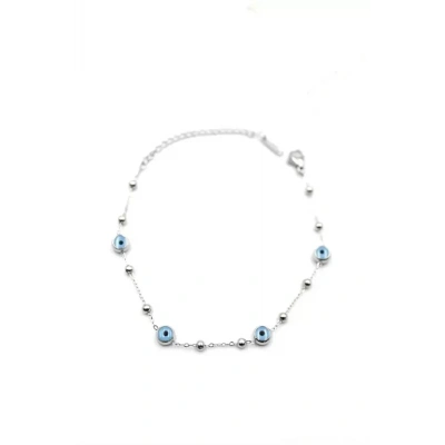 HERŞEYTREND Top Nazar Bileklik - Gümüş