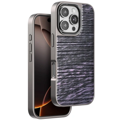 HERŞEYTREND Venco Apple İphone 16 Pro Wave Kapak - Derin Mor