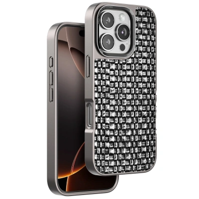 HERŞEYTREND Venco İphone 16 Pro Brand Kapak - Gümüş