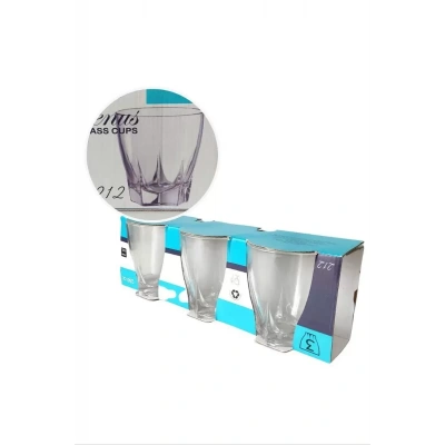 HERŞEYTREND Venüs 3lü Su Bardağı 250Ml Royaleks-212