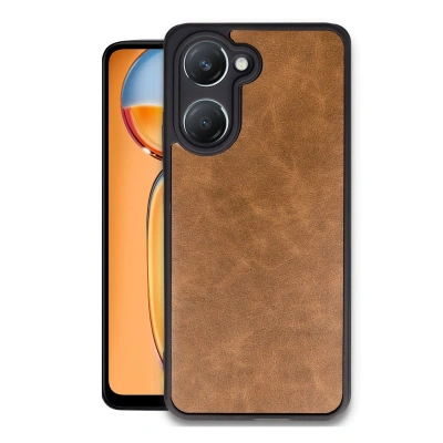 HERŞEYTREND Vivo Y18 Kılıf Aras Deri Kapak - Taba