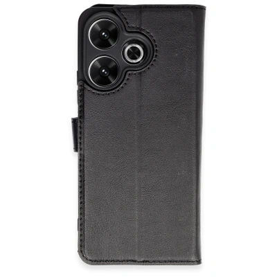 HERŞEYTREND Xiaomi Redmi 13 4g Kılıf Trend S Plus Kapaklı Kılıf - Siyah