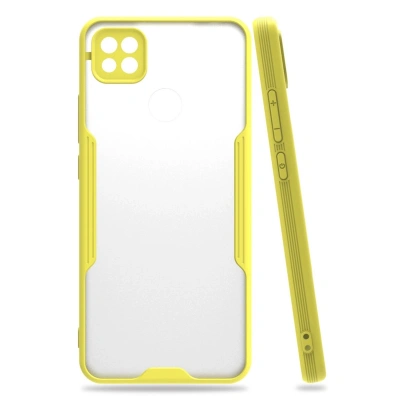 HERŞEYTREND Xiaomi Redmi 9c Kılıf Platin Silikon - Sarı