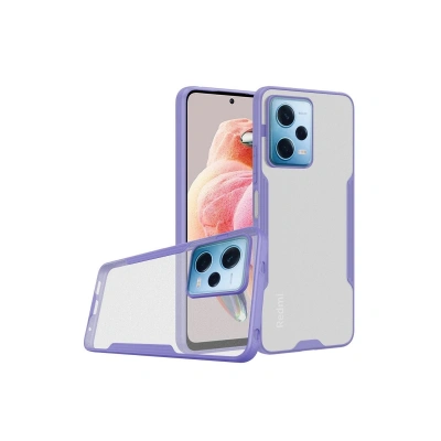 HERŞEYTREND Xiaomi Redmi Note 12 5g Kılıf Platin Silikon - Lila