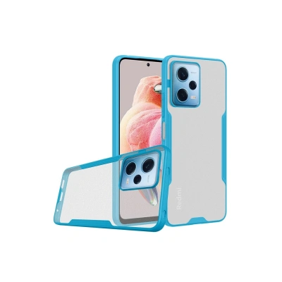 HERŞEYTREND Xiaomi Redmi Note 12 5g Kılıf Platin Silikon - Mavi