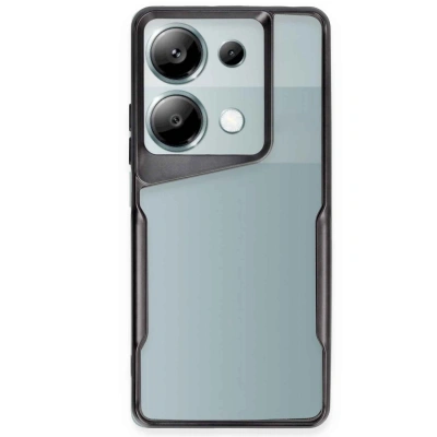 HERŞEYTREND Xiaomi Redmi Note 13 Pro 4g Kılıf Boyi Silikon Kapak - Siyah