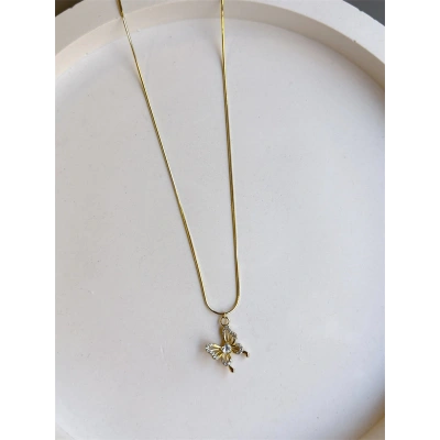 HERŞEYTREND Xuping Kelebek Kolye - Altın