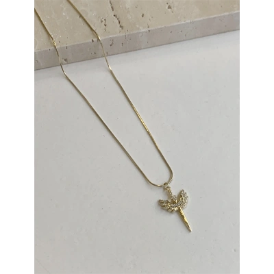 HERŞEYTREND Xuping Melek Kolye - Altın