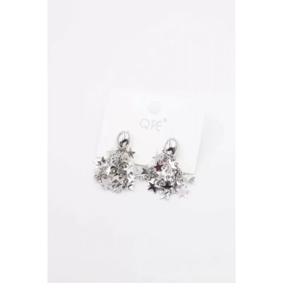 HERŞEYTREND Yıldız Pullu Küpe - Gümüş