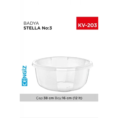 HERŞEYTREND Yuvarlak Şeffaf Badya 1 Adet 3 No Royaleks-E175