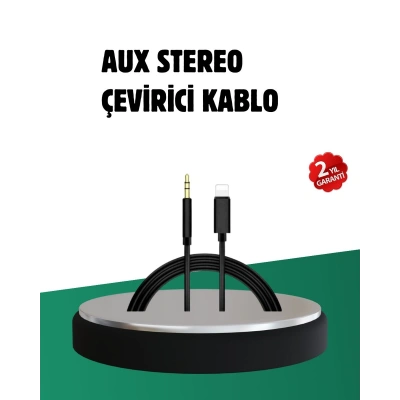iPhone Uyumlu Lightning – 3.5mm Aux Adaptör Kablo Stereo Ses Aktarım