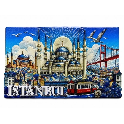 İstanbul Temalı Silikon Buzdolapı Süsü Magnet Alk5379