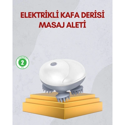 Kablosuz Kafa ve Vücut Masaj Aleti Taşınabilir Tasarım