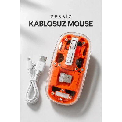 Kablosuz Mouse Fare 5.0 Bluetooth Bağlantılı USB Girişli
