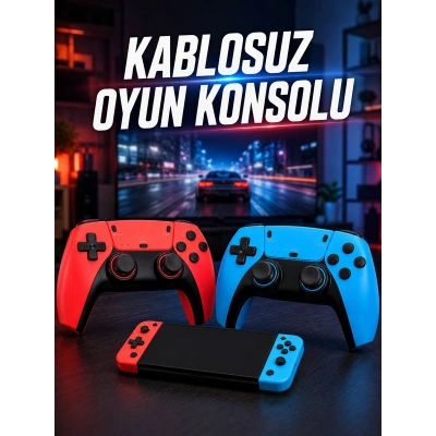 Kablosuz Oyun Konsolu HDMI Çıkışlı Çift Kontrolcülü Retro Oyun Seti