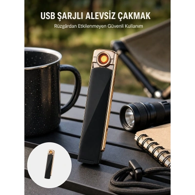 Kamp ve Dış Mekanlara Uygun Elektronik Çakmak – Güçlü Batarya, Çevre Dostu Yeni Nesil