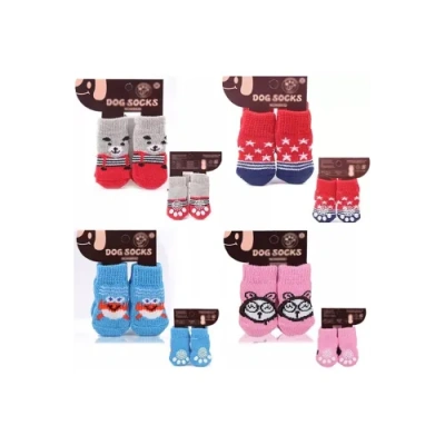 HERŞEYTREND Kedi Köpek Kaydırmaz Örme Çorap