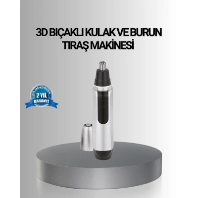 Kişisel Burun ve Kulak Tıraş Makinesi 3D Kavisli Bıçak ve Kompakt Tasarım