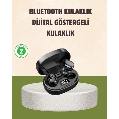 LED Ekranlı Şarjlı Kablosuz Kulak İçi Kulaklık