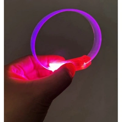 Litae Trend 3 Modlu Pilli LED Işıklı Esnek Parti Bilekliği Pembe