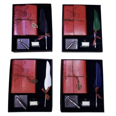 HERŞEYTREND  Divit Hokka Defter ve Tüylü Kalem Seti