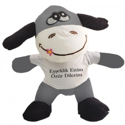 HERŞEYTREND  Oyuncak Peluş Eşek Eşeklik Ettim Tişörtlü
