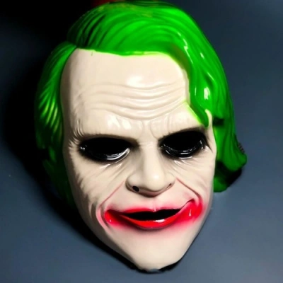 HERŞEYTREND The Dark Knight Joker Maskesi Yeşil