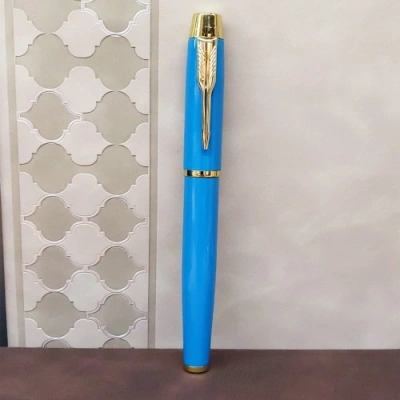 HERŞEYTREND  Turkuaz Metal Roller Kalem