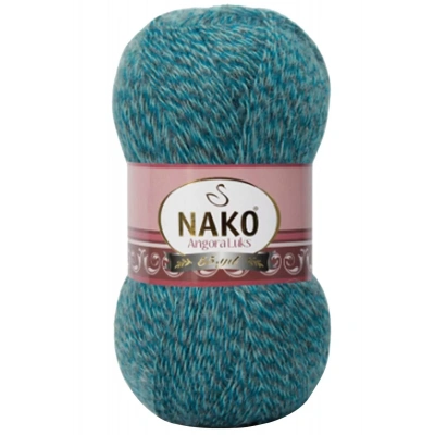 LitaeTrend 1 Adet Angora Lüks El Örgü İpi Petrol Muline 21357