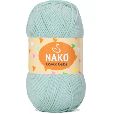 LitaeTrend 1 Adet Calico Bebe Pamuklu Bebek Ve Battaniye Örgü Ipi 13281 Su Yeşili