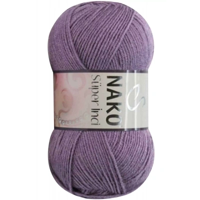 LitaeTrend 1 Adet Süper İnci El Örgü İpi 100 gr Açık Mürdüm 6684