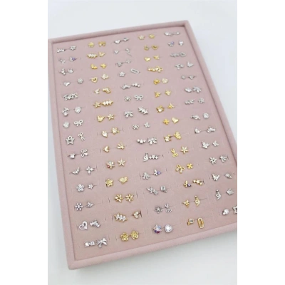 HERŞEYTREND 140lı Standlı Tragus Küpe - ÇOK RENKLİ