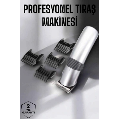 HERŞEYTREND 4 Taraklı Taşınabilir Profesyonel Saç ve Sakal Kesme Tıraş Makinesi