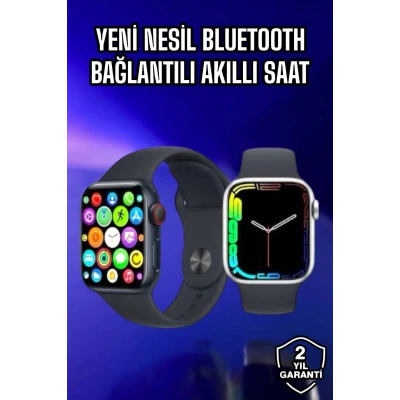 HERŞEYTREND Akıllı Saat Amoled Ekran Yeni Nesil Bluetooth Bağlantılı