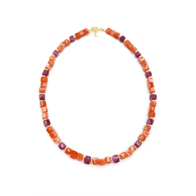 HERŞEYTREND Akrilik Kolye - Turuncu