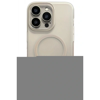 LitaeTrend Apple iPhone 14 Pro Max Velar Magsafe Kapak - Natural Grey
