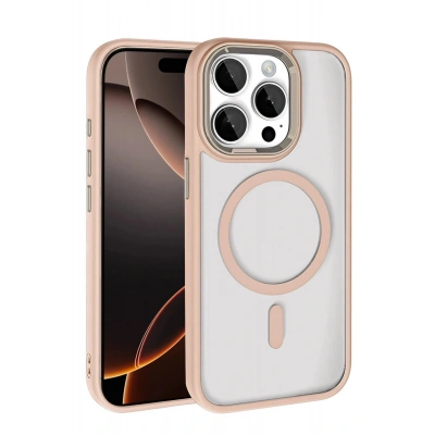 LitaeTrend Apple iPhone 15 Pro Max Terea Magsafe Kapak - Gold