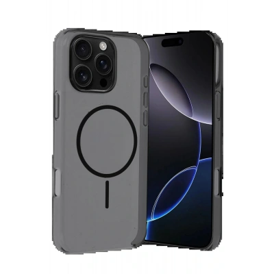 LitaeTrend Apple iPhone 16 Pro Max PC Blank Magsafe Kapak - Siyah