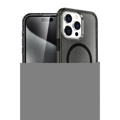 LitaeTrend Apple iPhone 16 Pro Max Star Magsafe Kapak - Siyah