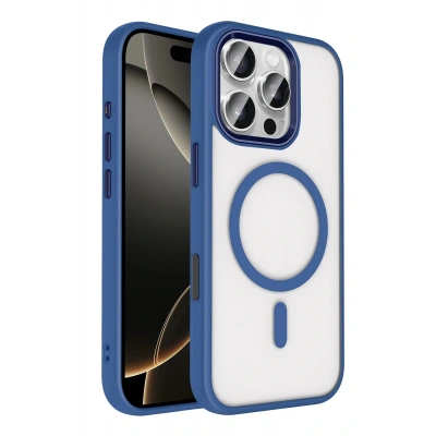 LitaeTrend Apple iPhone 16 Pro Max Terea Magsafe Kapak - Lacivert