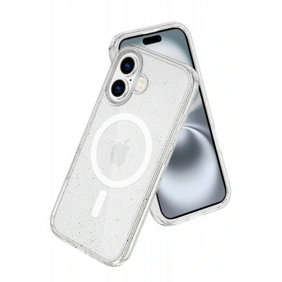 LitaeTrend Apple iPhone 16 Star Magsafe Kapak - Şeffaf