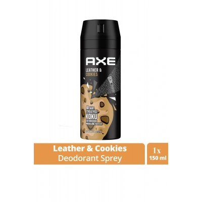 HERŞEYTREND Axe Erkek Sprey Deodorant Leather & Cookies 48 Saat Etkileyeci Koku 150 ml