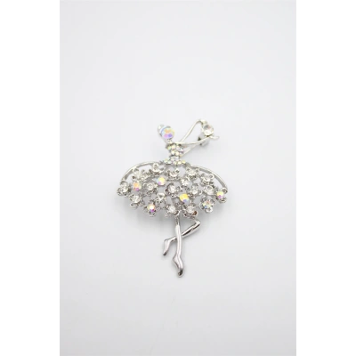 HERŞEYTREND Balerin Broş - Gümüş