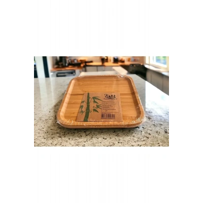 LitaeTrend Bambu Kare Tabak 20 * 20 * 1.5 Cm Royaleks-KR2020