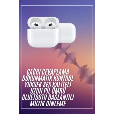 HERŞEYTREND Bluetooth Kulaklık 3. Nesil Ios Android Uyumlu Yeni Nesil Wireless Charge